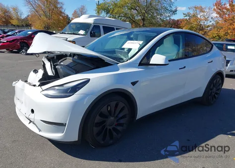2022 Tesla Model Y Performance Dual Motor All-Wheel Drive from USA, damaged, VIN 7SAYGDEF9NF382723